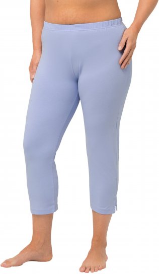 Ulla Popken Basic Stretch Knit Capris Blue - Jeans & Pantaloni Donna Taglie Comode – Plus Size - Jeans e Pantaloni Donna, EU 42-70