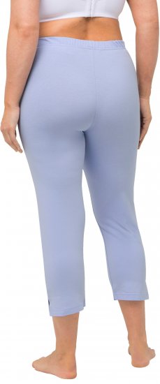Ulla Popken Basic Stretch Knit Capris Blue - Jeans & Pantaloni Donna Taglie Comode – Plus Size - Jeans e Pantaloni Donna, EU 42-70