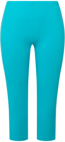 Ulla Popken Basic Stretch Knit Capris Blue - Jeans & Pantaloni Donna Taglie Comode – Plus Size - Jeans e Pantaloni Donna, EU 42-70