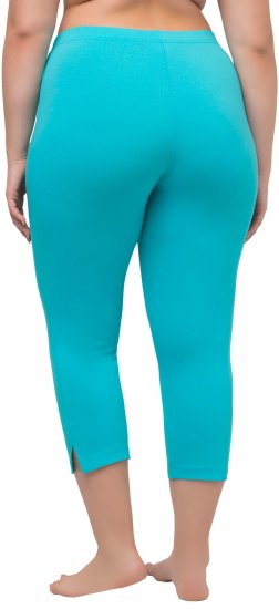 Ulla Popken Basic Stretch Knit Capris Blue - Jeans & Pantaloni Donna Taglie Comode – Plus Size - Jeans e Pantaloni Donna, EU 42-70