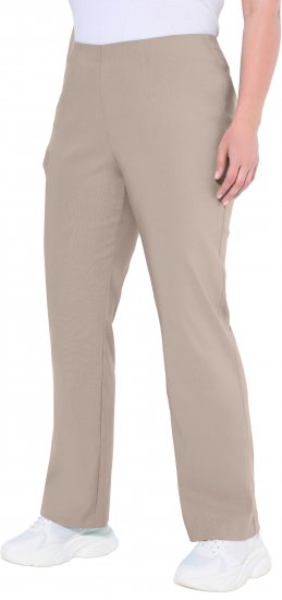 Ulla Popken Classic Stretch Bengaline Comfort Pants Beige - Jeans & Pantaloni Donna Taglie Comode – Plus Size - Jeans e Pantaloni Donna, EU 42-70