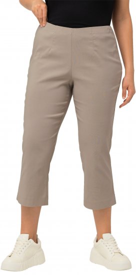Ulla Popken Stretch Basic Bengaline Capri Pants Orange - Jeans & Pantaloni Donna Taglie Comode – Plus Size - 
