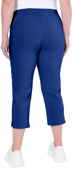 Ulla Popken Stretch Basic Bengaline Capri Pants Blue - Jeans & Pantaloni Donna Taglie Comode – Plus Size - 