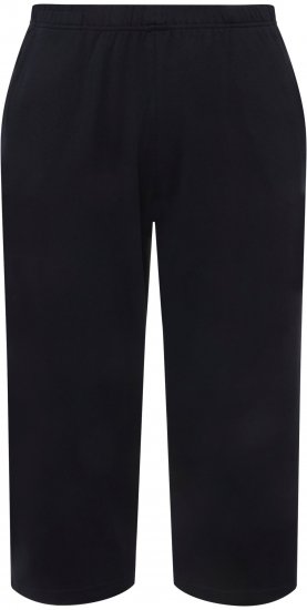 Ulla Popken Pull On Knit Elastic Waist Pocket Crop Pants Blue - Jeans & Pantaloni Donna Taglie Comode – Plus Size - Jeans e Pantaloni Donna, EU 42-70