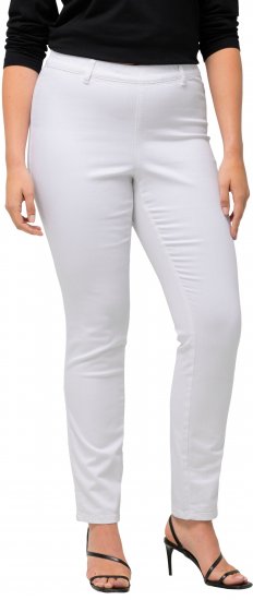 Ulla Popken Sienna Stretch Twill Jeggings Snow White - Jeans & Pantaloni Donna Taglie Comode – Plus Size - Jeans e Pantaloni Donna, EU 42-70