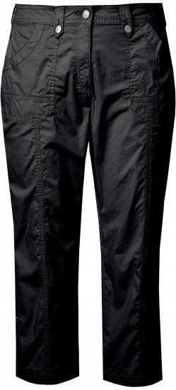 Ulla Popken Roll Tab Hem Stretch Cargo Pants Black - Jeans & Pantaloni Donna Taglie Comode – Plus Size - Jeans e Pantaloni Donna, EU 42-70