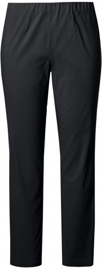 Ulla Popken Bengaline Slim Leg Sienna Fit Elastic Waist Pants Black - Jeans & Pantaloni Donna Taglie Comode – Plus Size - 