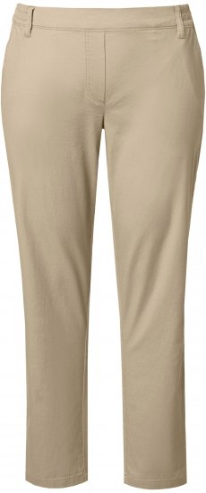 Ulla Popken Chino Elastic Waist Stretch Cotton Pants Brown - Jeans & Pantaloni Donna Taglie Comode – Plus Size - Jeans e Pantaloni Donna, EU 42-70