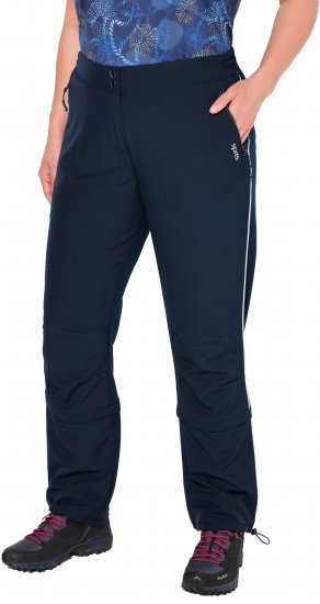 Ulla Popken Zip Off Reflective Detail Funtional Powerstretch Pants Navy - Jeans & Pantaloni Donna Taglie Comode – Plus Size - Jeans e Pantaloni Donna, EU 42-70