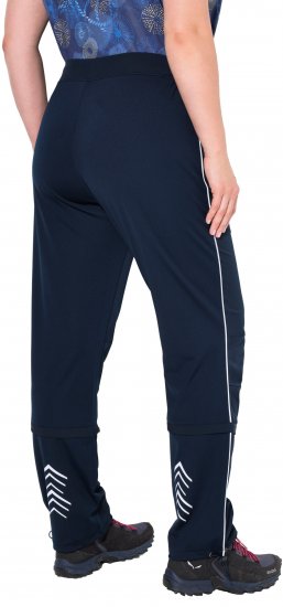 Ulla Popken Zip Off Reflective Detail Funtional Powerstretch Pants Navy - Jeans & Pantaloni Donna Taglie Comode – Plus Size - Jeans e Pantaloni Donna, EU 42-70