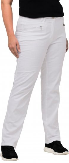 Ulla Popken Summer Pants Mony Snow White - Jeans & Pantaloni Donna Taglie Comode – Plus Size - 