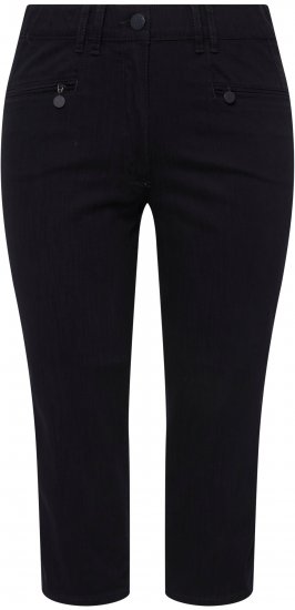 Ulla Popken Mony Stretch Capri Pants Navy - Jeans & Pantaloni Donna Taglie Comode – Plus Size - 