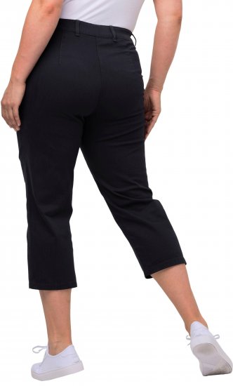 Ulla Popken Mony Stretch Capri Pants Navy - Jeans & Pantaloni Donna Taglie Comode – Plus Size - 