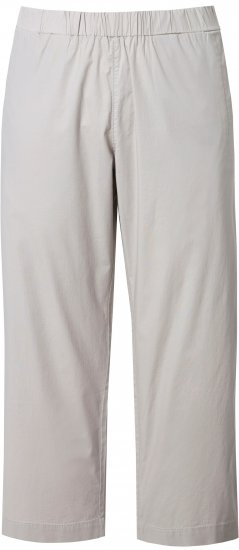 Ulla Popken Wide Leg Ruby Fit Stretch Chino Pants Pebble - Jeans & Pantaloni Donna Taglie Comode – Plus Size - 