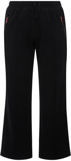 Ulla Popken Holo Detail Sweatpants Black - Jeans & Pantaloni Donna Taglie Comode – Plus Size - Jeans e Pantaloni Donna, EU 42-70