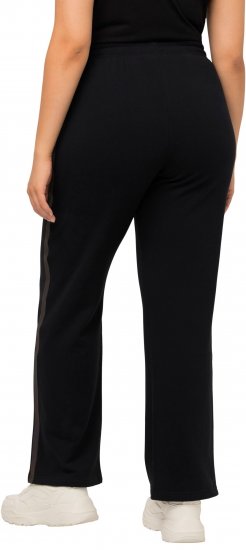 Ulla Popken Holo Detail Sweatpants Black - Jeans & Pantaloni Donna Taglie Comode – Plus Size - Jeans e Pantaloni Donna, EU 42-70