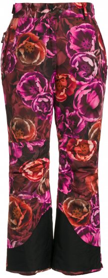 Ulla Popken Hyprar Rose Print Fully Lined Ski Pants Orange - Jeans & Pantaloni Donna Taglie Comode – Plus Size - Jeans e Pantaloni Donna, EU 42-70