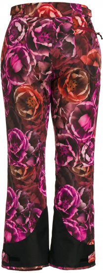 Ulla Popken Hyprar Rose Print Fully Lined Ski Pants Orange - Jeans & Pantaloni Donna Taglie Comode – Plus Size - Jeans e Pantaloni Donna, EU 42-70