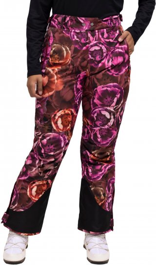 Ulla Popken Hyprar Rose Print Fully Lined Ski Pants Orange - Jeans & Pantaloni Donna Taglie Comode – Plus Size - Jeans e Pantaloni Donna, EU 42-70