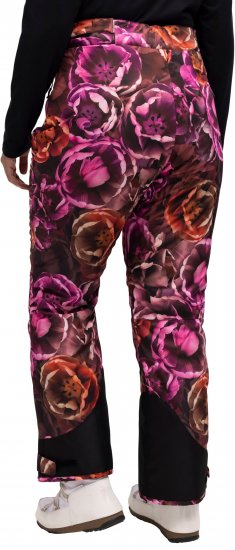 Ulla Popken Hyprar Rose Print Fully Lined Ski Pants Orange - Jeans & Pantaloni Donna Taglie Comode – Plus Size - Jeans e Pantaloni Donna, EU 42-70