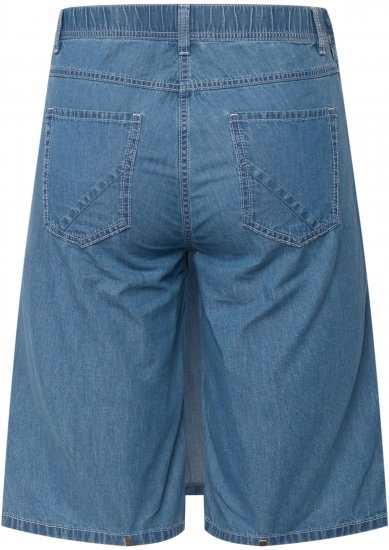 Ulla Popken Denim Wrap Look Skort Blue Denim - Jeans & Pantaloni Donna Taglie Comode – Plus Size - 