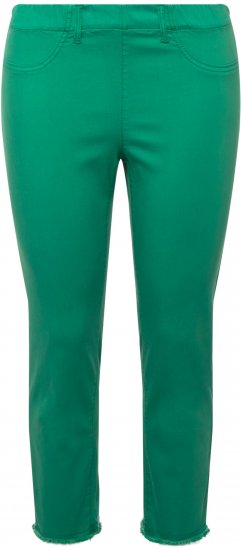 Ulla Popken Stretch Blend Bengaline Pants Emerald Green - Jeans & Pantaloni Donna Taglie Comode – Plus Size - 