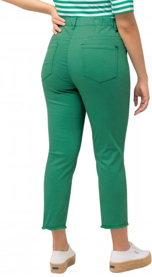 Ulla Popken Stretch Blend Bengaline Pants Emerald Green - Jeans & Pantaloni Donna Taglie Comode – Plus Size - 