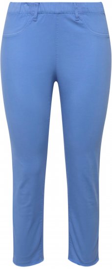 Ulla Popken Stretch Blend Bengaline Pants Blue - Jeans & Pantaloni Donna Taglie Comode – Plus Size - Jeans e Pantaloni Donna, EU 42-70
