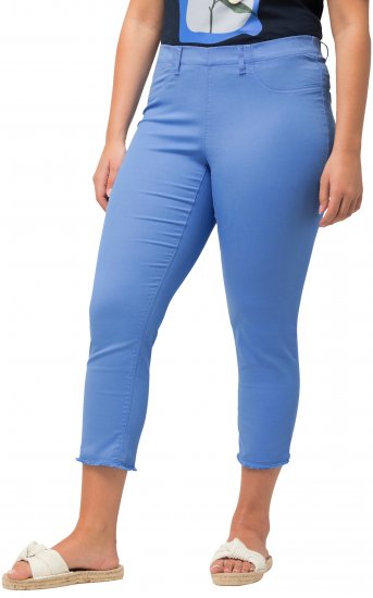 Ulla Popken Stretch Blend Bengaline Pants Blue - Jeans & Pantaloni Donna Taglie Comode – Plus Size - Jeans e Pantaloni Donna, EU 42-70