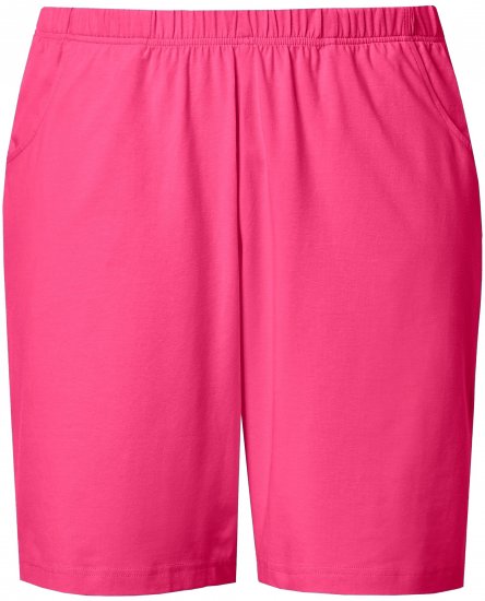 Ulla Popken Stretch Knit Bermuda Shorts Red - Jeans & Pantaloni Donna Taglie Comode – Plus Size - 