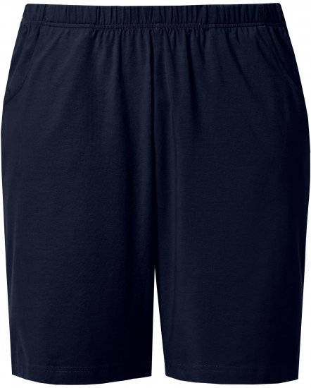 Ulla Popken Stretch Knit Bermuda Shorts Blue - Jeans & Pantaloni Donna Taglie Comode – Plus Size - 