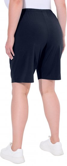 Ulla Popken Stretch Knit Bermuda Shorts Blue - Jeans & Pantaloni Donna Taglie Comode – Plus Size - 