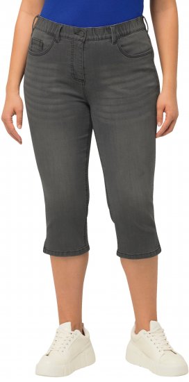 Ulla Popken Basic Capri Sarah Fit Jeans Gray - Jeans & Pantaloni Donna Taglie Comode – Plus Size - Jeans e Pantaloni Donna, EU 42-70