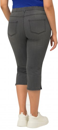 Ulla Popken Basic Capri Sarah Fit Jeans Gray - Jeans & Pantaloni Donna Taglie Comode – Plus Size - Jeans e Pantaloni Donna, EU 42-70