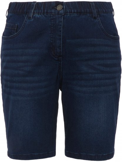 Ulla Popken Basic Denim Mandy Bermuda Shorts Blue Denim - Jeans & Pantaloni Donna Taglie Comode – Plus Size - 