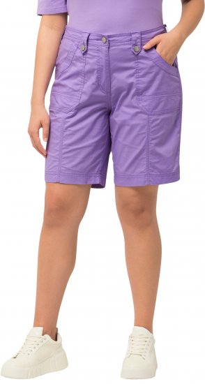Ulla Popken Cargo Bermuda Shorts Pale Lilac - Jeans & Pantaloni Donna Taglie Comode – Plus Size - 