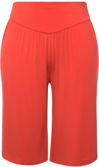 Ulla Popken Wide Leg Flared Bermuda Shorts - Jeans & Pantaloni Donna Taglie Comode – Plus Size - 