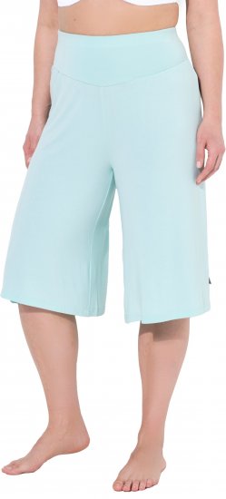 Ulla Popken Wide Leg Flared Bermuda Shorts Blue - Jeans & Pantaloni Donna Taglie Comode – Plus Size - 
