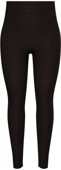 Ulla Popken Textured High Waisted Leggings Grey - Jeans & Pantaloni Donna Taglie Comode – Plus Size - 