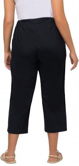 Ulla Popken Cropped Ruby Fit Pants Navy - Jeans & Pantaloni Donna Taglie Comode – Plus Size - 