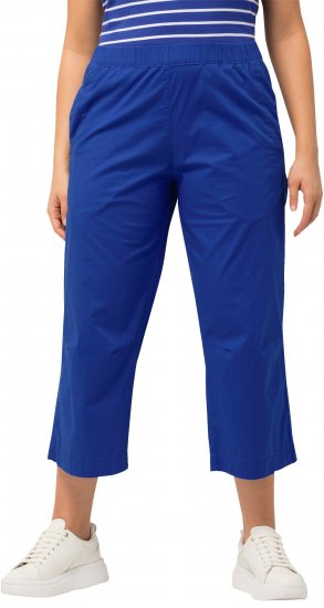 Ulla Popken Cropped Ruby Fit Pants Blue - Jeans & Pantaloni Donna Taglie Comode – Plus Size - 