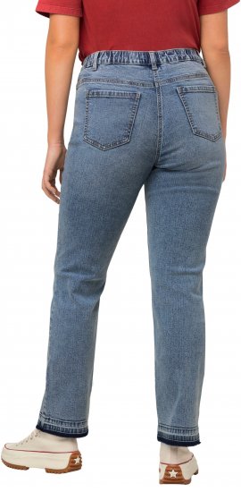 Ulla Popken Wide Leg Stretch Fit Mandy Jeans Light Blue Denim - Jeans & Pantaloni Donna Taglie Comode – Plus Size - 