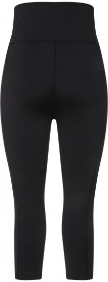 Ulla Popken Cropped High Waisted Leggings Black - Jeans & Pantaloni Donna Taglie Comode – Plus Size - 
