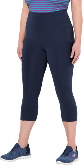 Ulla Popken Cropped High Waisted Leggings Navy - Jeans & Pantaloni Donna Taglie Comode – Plus Size - Jeans e Pantaloni Donna, EU 42-70