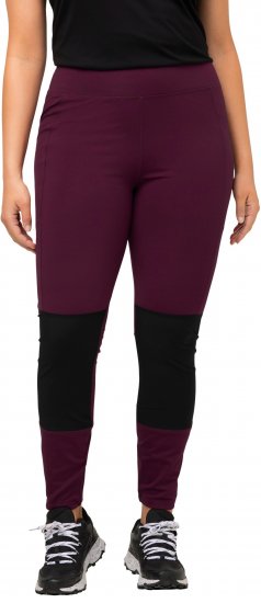 Ulla Popken High Waisted Hiking Leggings Purple - Jeans & Pantaloni Donna Taglie Comode – Plus Size - 