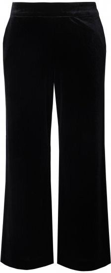 Ulla Popken Velvet Suit Pants Black - Jeans & Pantaloni Donna Taglie Comode – Plus Size - 