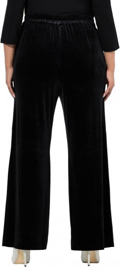 Ulla Popken Velvet Suit Pants Black - Jeans & Pantaloni Donna Taglie Comode – Plus Size - 