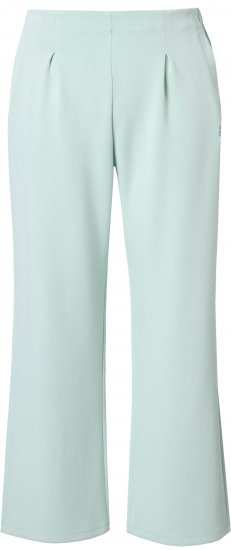 Ulla Popken Box Pleat Stretch Fit Yoga Pants Light Blue - Jeans & Pantaloni Donna Taglie Comode – Plus Size - 
