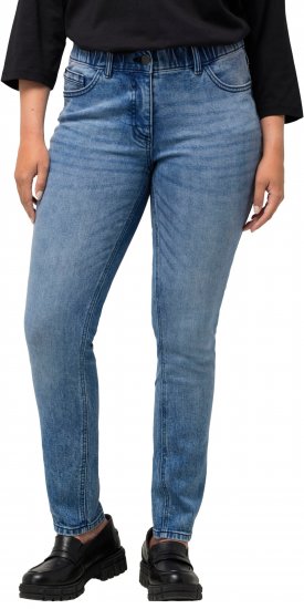 Ulla Popken Distressed Wash Jeans Blue - Jeans & Pantaloni Donna Taglie Comode – Plus Size - Jeans e Pantaloni Donna, EU 42-70