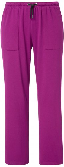 Ulla Popken Straight Leg Joggers Purple - Jeans & Pantaloni Donna Taglie Comode – Plus Size - 